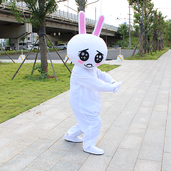 网红熊卡通人偶服装布朗熊人穿行走人偶服发传单衣服活动宣传道具忧郁