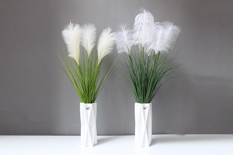 wo仿真芦苇客厅花束装饰仿真假花落地大摆件创意服装店橱窗装饰道具3