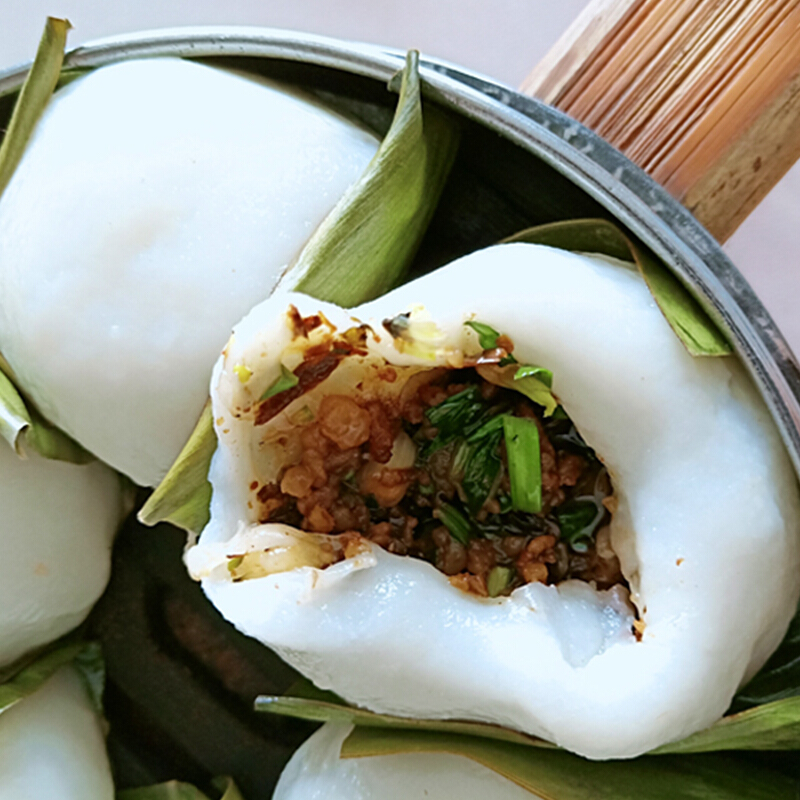 900g四川宜宾特产叶儿粑糯米粑粑手工农家自制鸭儿粑白色芽菜肉馅儿2