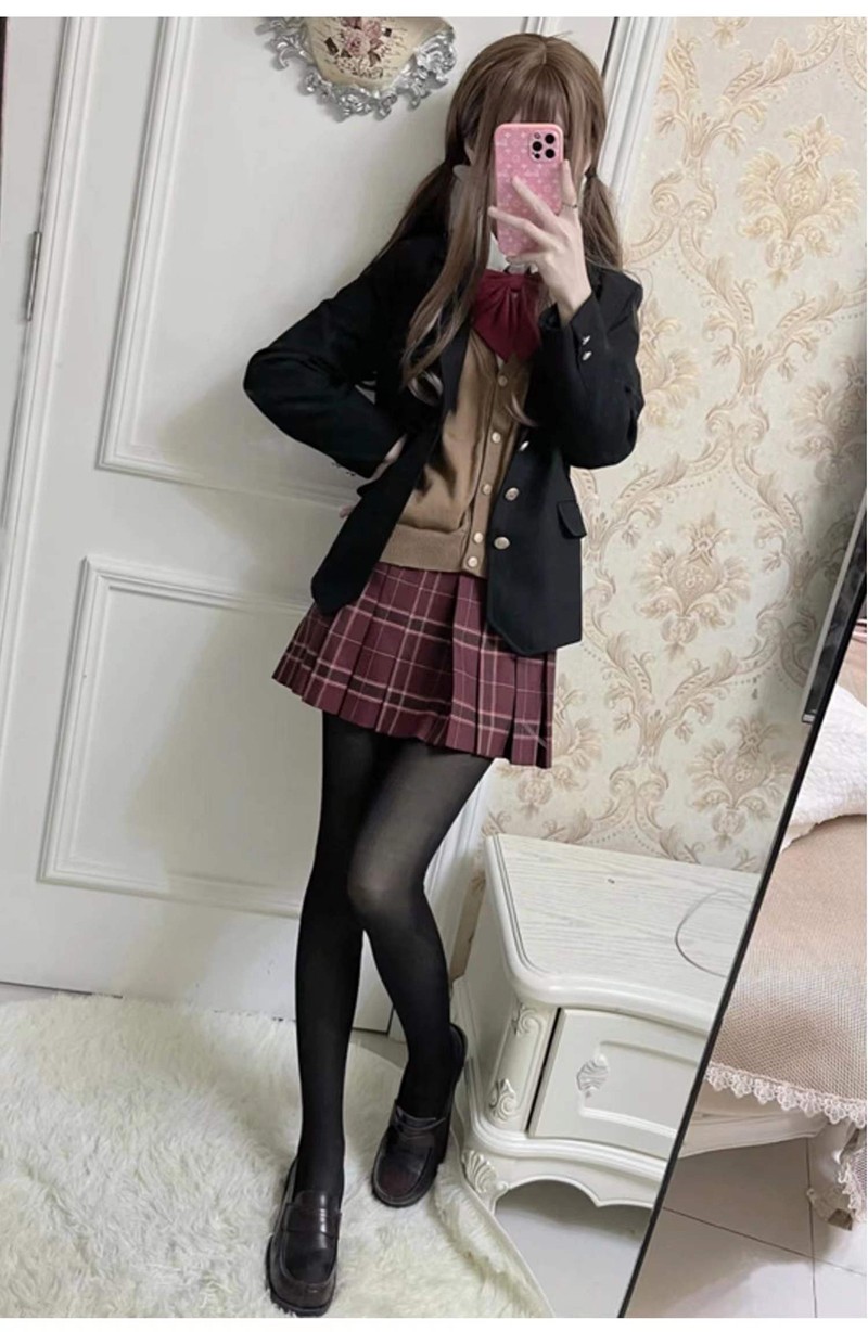 jk制服夏季套装纯欲风学院风格裙日系原创半身裙百褶裙女裙子电竞少女