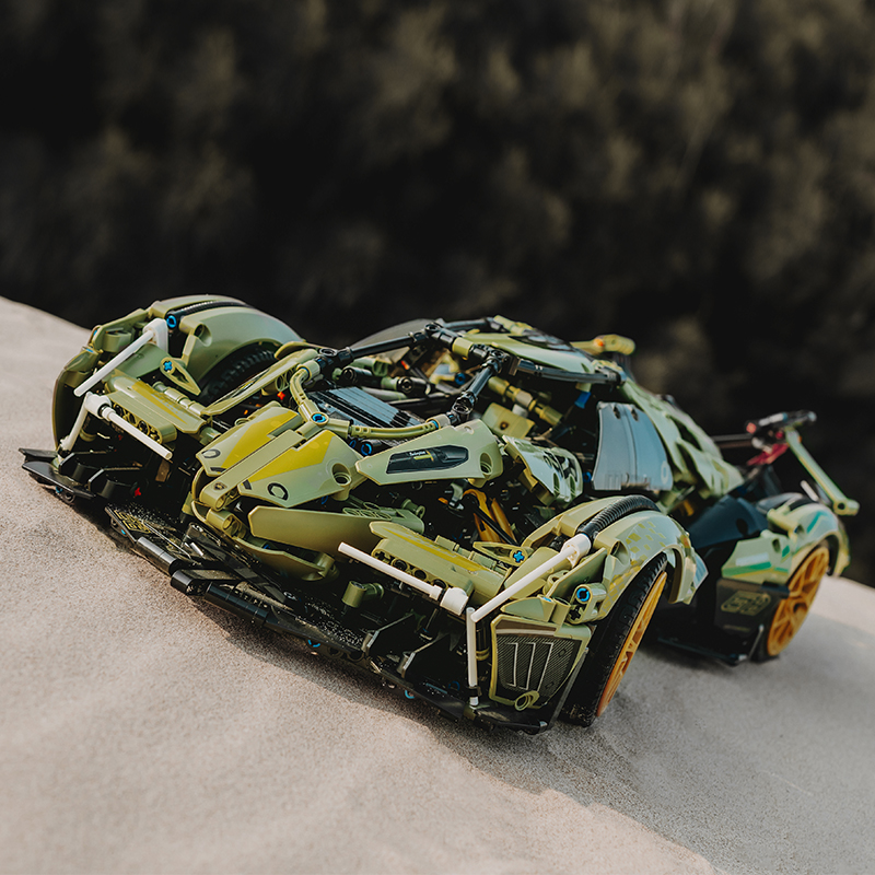 乐高(lego)乐高兰博基尼v12概念跑车moc拼装系列科技遥控车模高难度