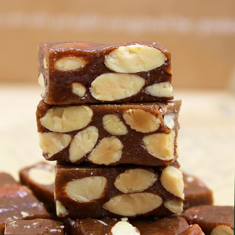 海盐杏仁太妃糖 微咸轻甜焦糖巴旦果仁糖 香脆好吃零食 独立包装 海盐