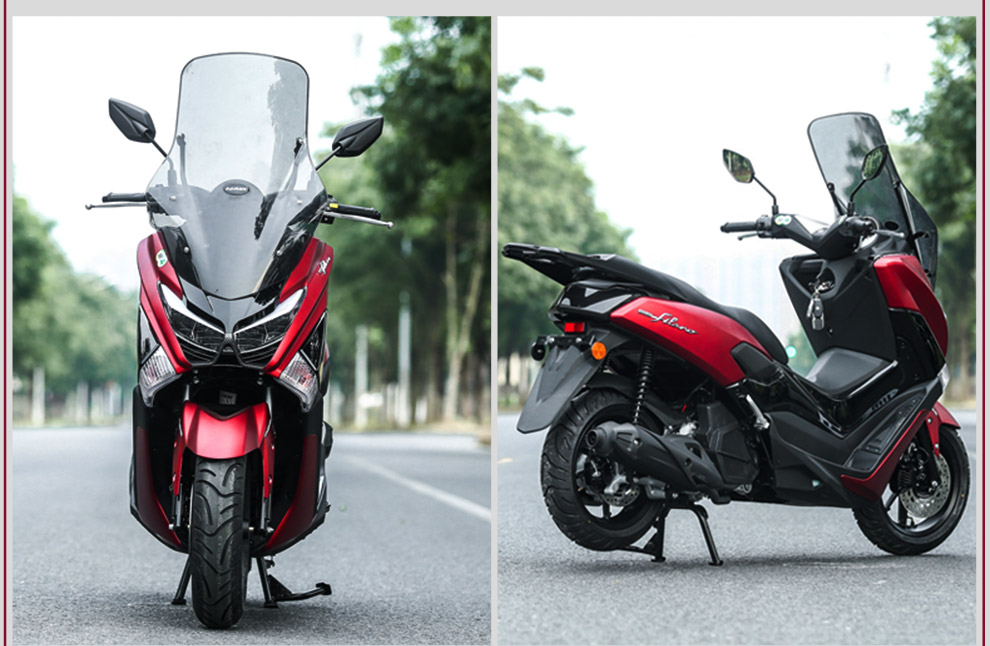 全新航爵猛士2代大型踏板燃油摩托车双通道abs防抱死碟刹150cc水冷无