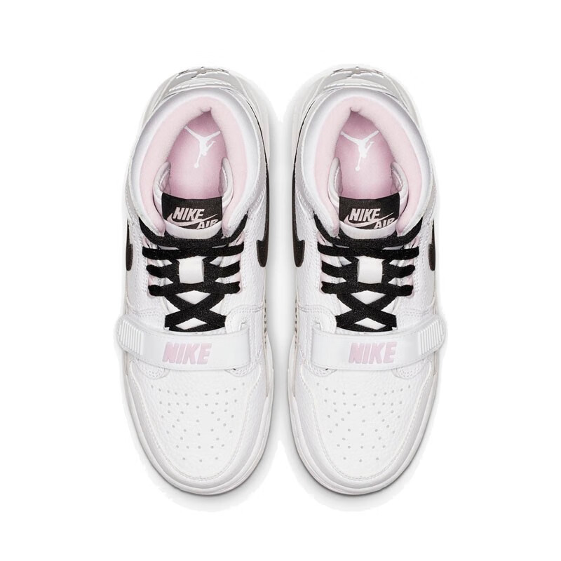 耐克nikeair jordan legacy aj312 高帮 樱花粉 板鞋 运动鞋 女鞋 at