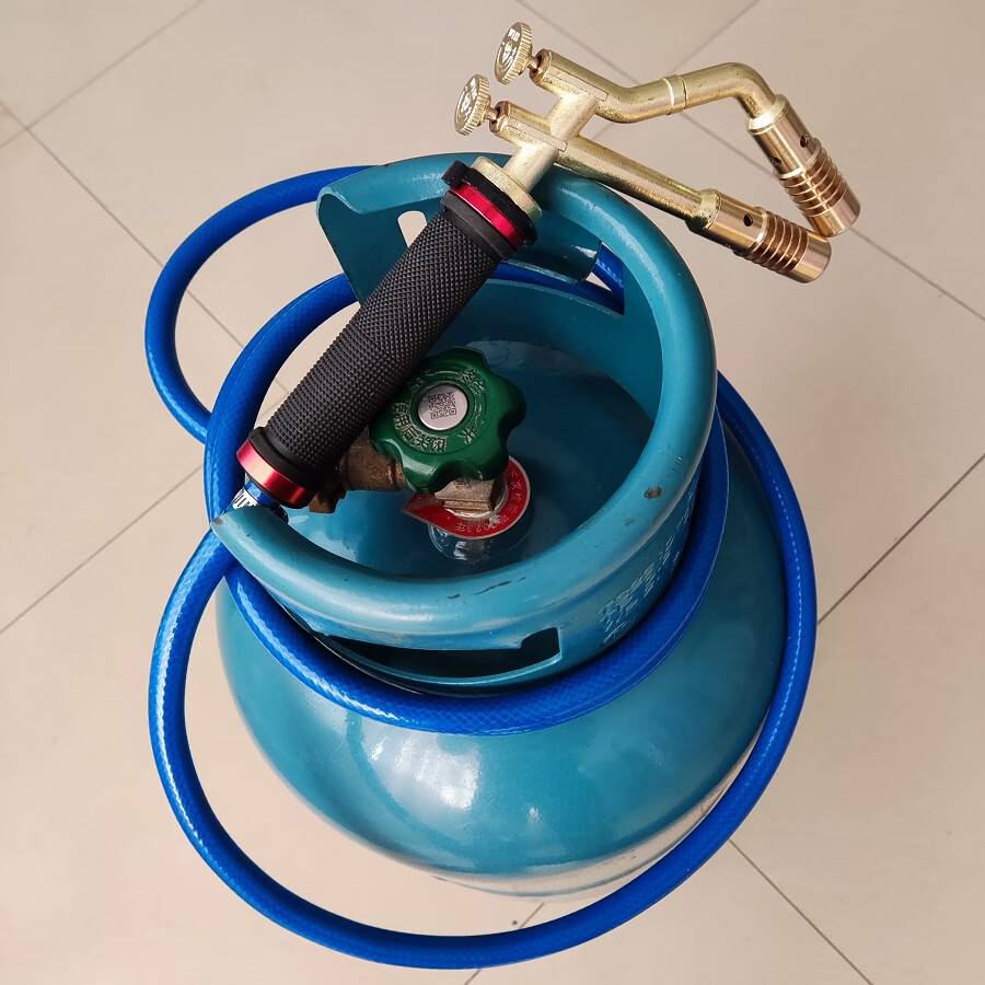 铜管焊接专用焊炬无氧高温煤气喷火枪 双头焊枪5米管3米焊丝【图片