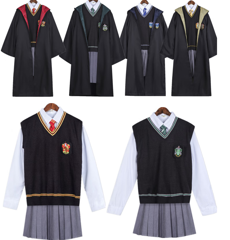 斯莱特林校服哈利衣服cos服波特斗篷披风魔法袍围巾格兰芬多斯莱特林