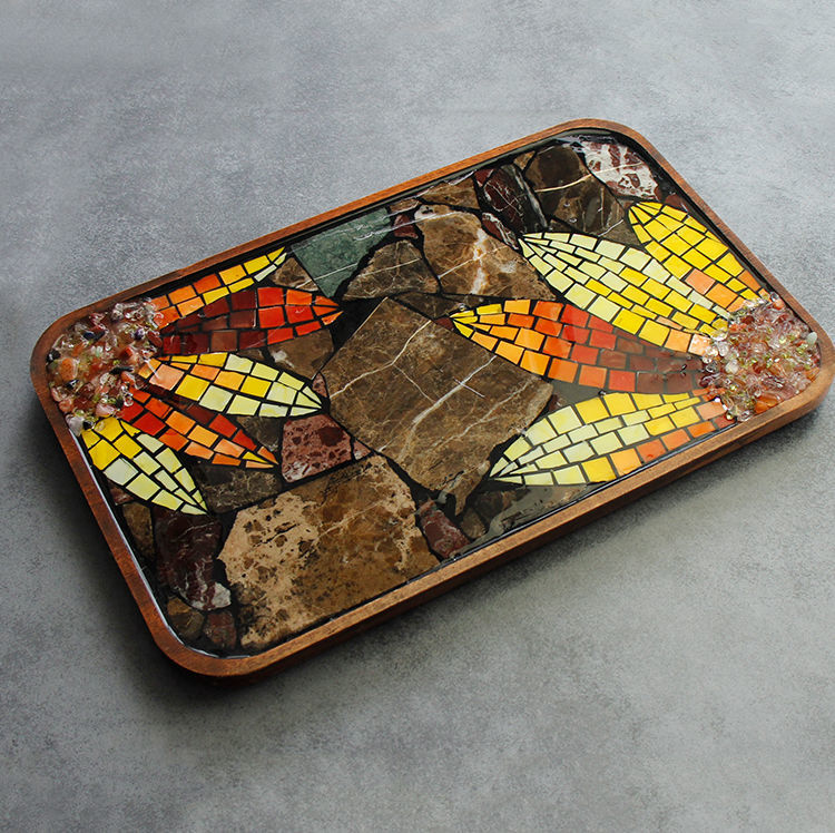 diy石材碎片大理石异形片花岗石头玉石马赛克不规则手工材料混色黑白