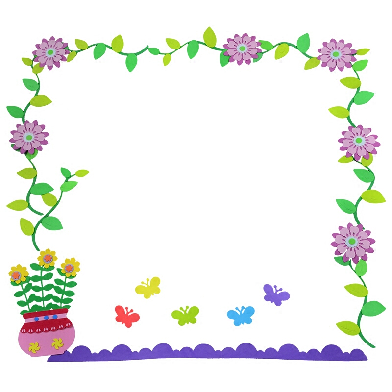 幼儿园小学班级文化墙贴 黑板报教室布置 组合区角边框围栏装饰 09