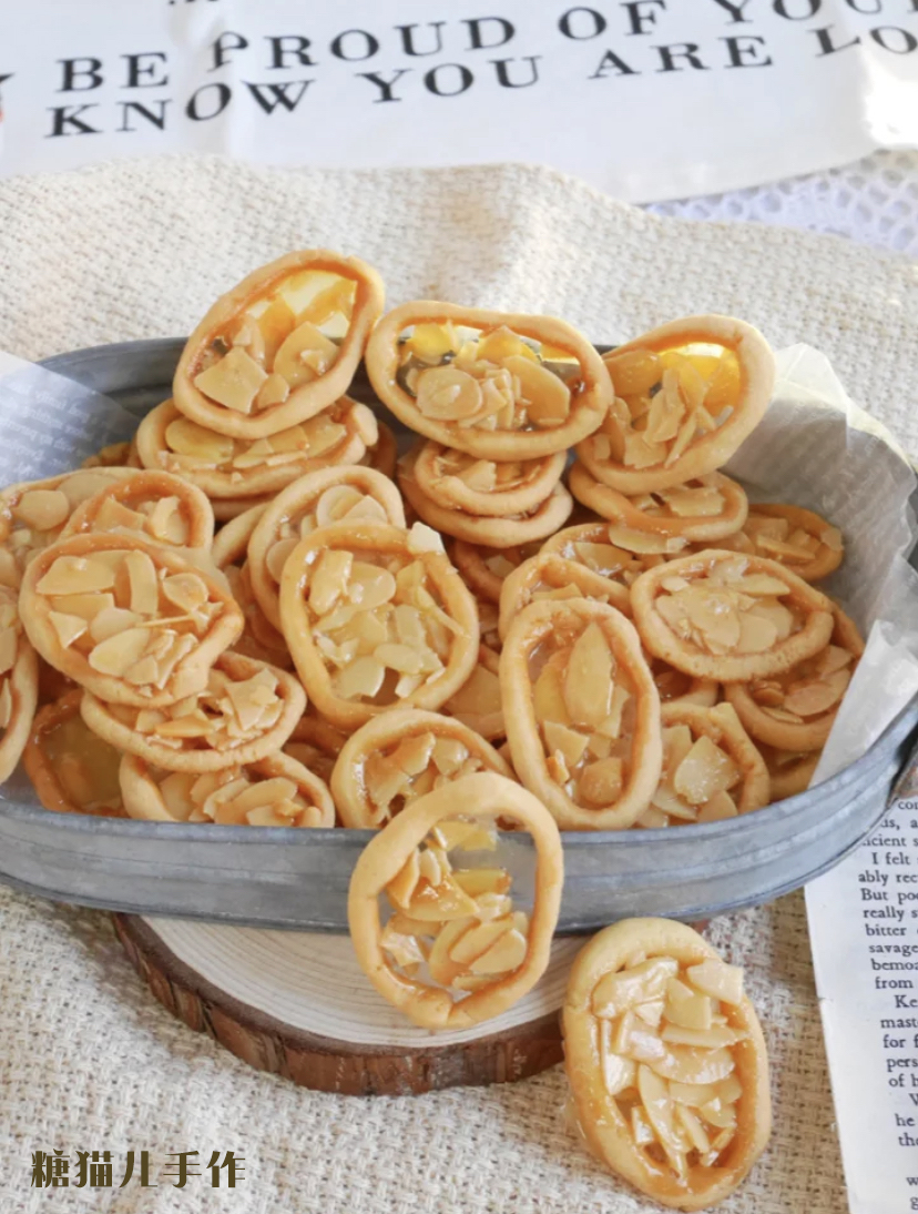 罗马盾牌饼干罗马盾牌饼干麦芽糖手工杏仁薄脆片曲奇无休闲办公室零食