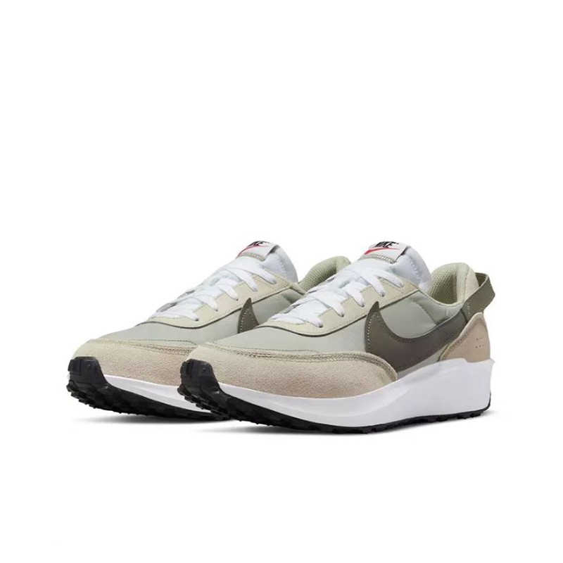 耐克nike waffle one 男款华夫鞋米白灰复古休闲运动跑鞋 da7995-100