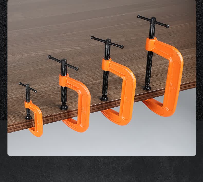 g字夹c型夹子铁夹强力f夹木工固定夹具夹紧器g型木工f夹配件工具 加厚