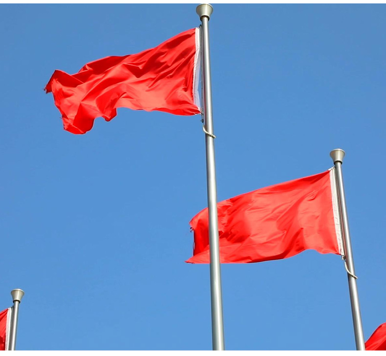 1号2号3号4号5号纳米防水加厚纯色空红旗 彩旗飘旗大红旗全红旗纯色