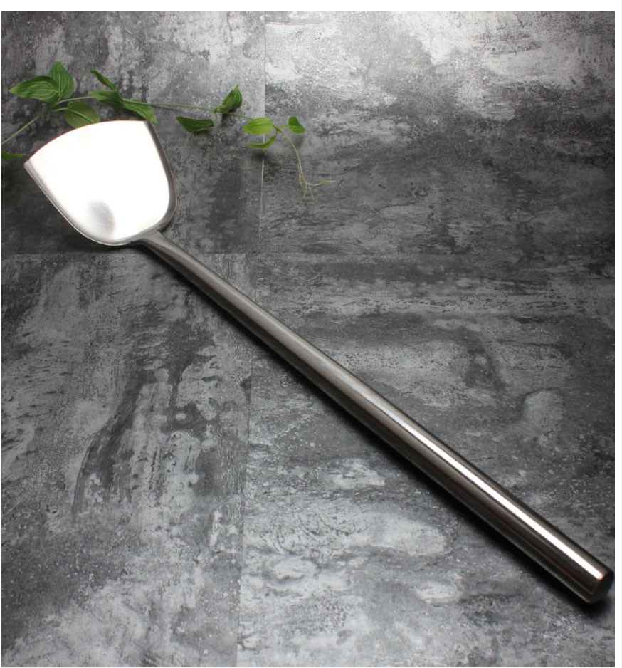 大锅铲商用50130cm加长柄大铲子厨师炒菜大锅铲不锈钢铲工厂食堂用具