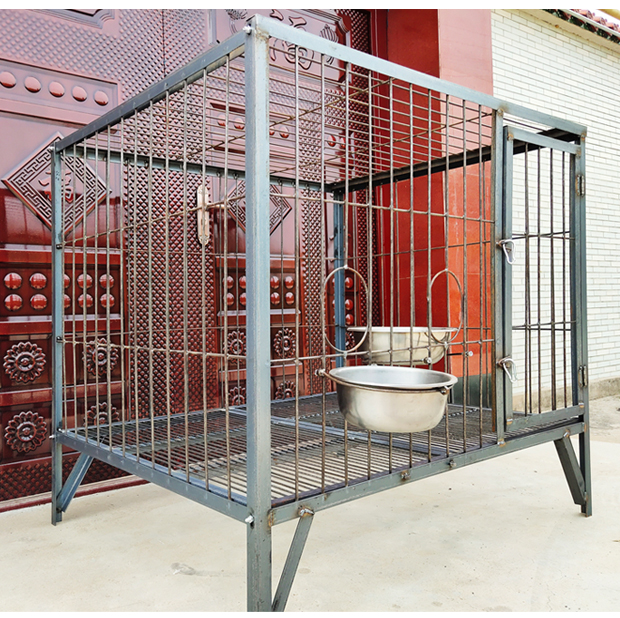 狗笼子大型犬加粗加厚德牧马犬耐咬实心钢筋狗场狗笼大型定做防雨棚无