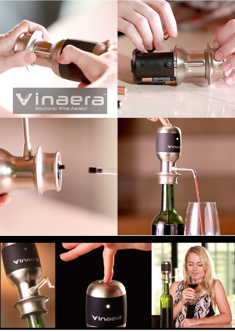 红点设计奖电子醒酒器红酒电动快速葡萄酒醒酒抽酒器mv6经典款