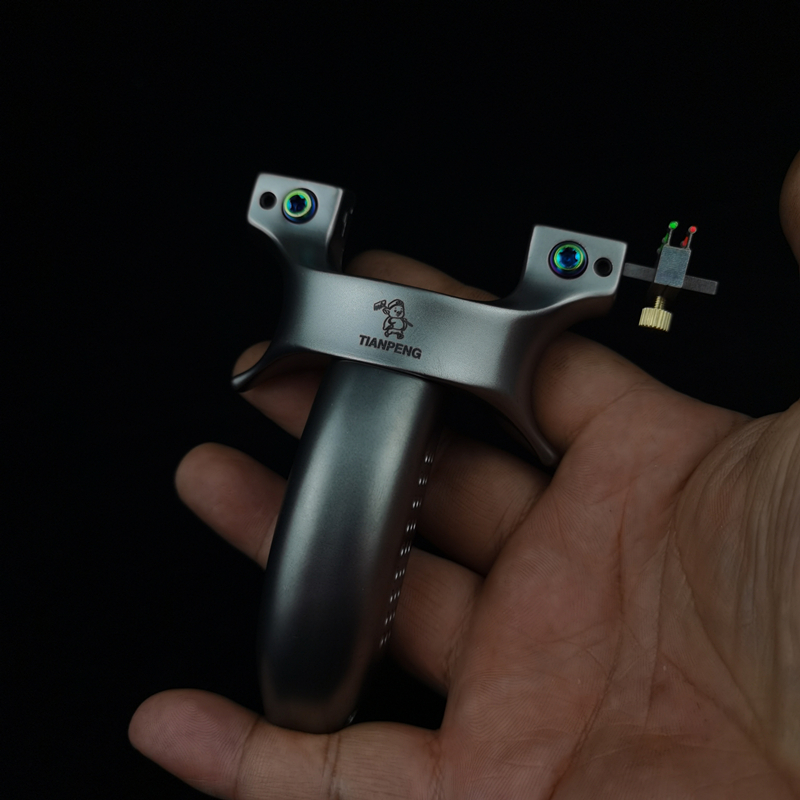钛合金天蓬元帅弹弓免绑快夹弹工器户外竞技弹工器高精准强力速射弓
