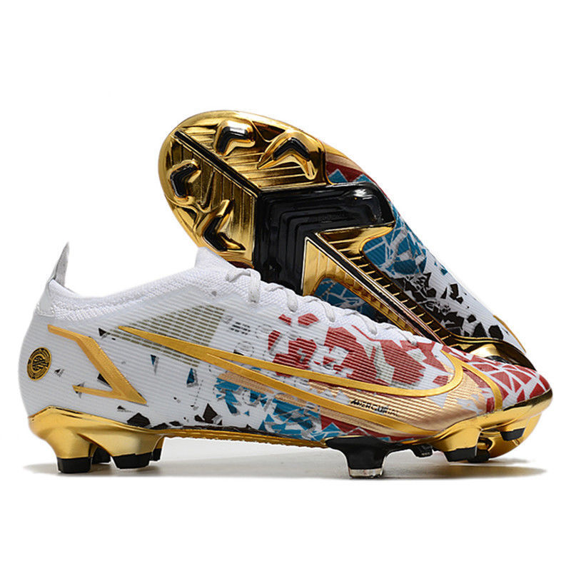 电镀防水针织足球鞋c罗刺客十四高端实战fg长钉足球鞋官网品牌nike