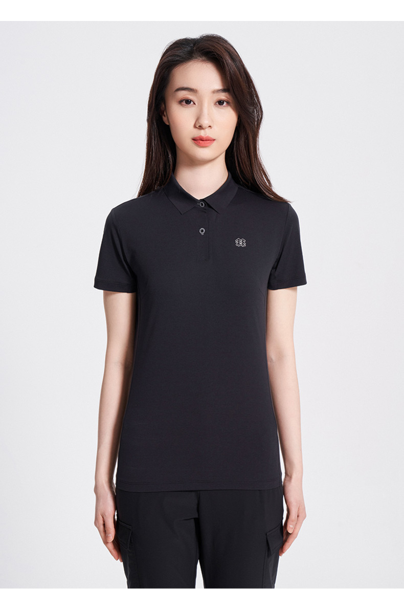 kolonsport可隆polo衫女款防晒upf50短袖吸湿速干运动上衣保罗衫