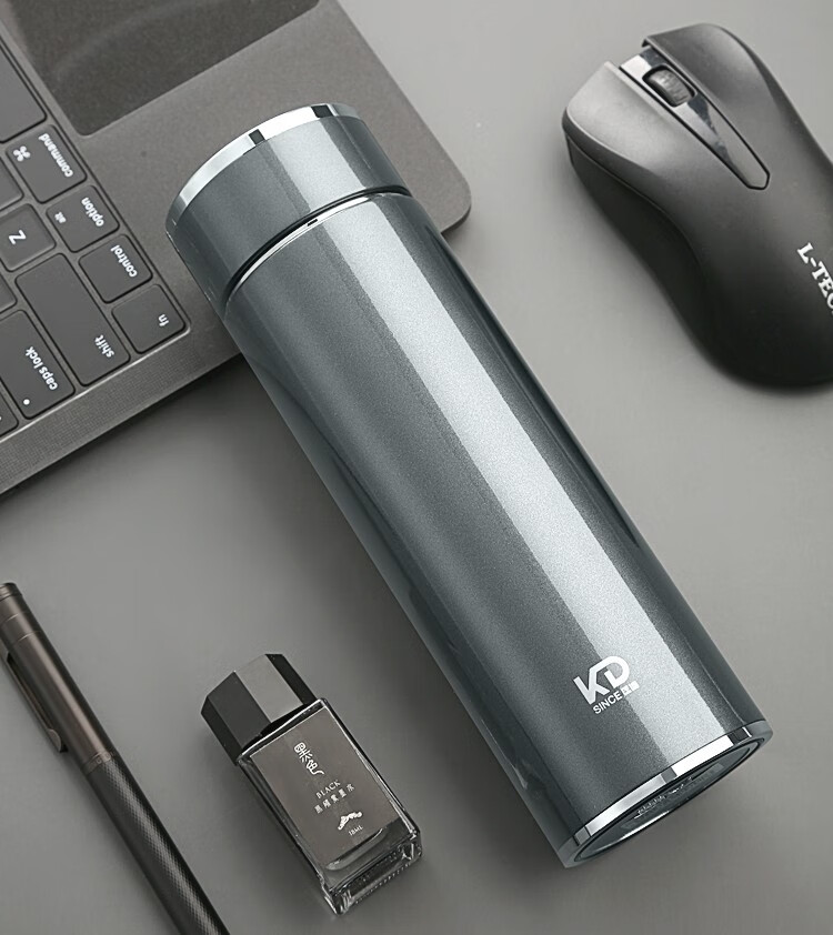 匡迪智能保温杯316不锈钢男女学生便携水杯子高档测温泡茶杯定制刻字