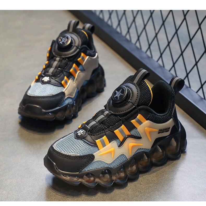 支持国货李·宁boa旋钮运动鞋男童鞋自动旋拧系鞋带冬季儿童运动中大