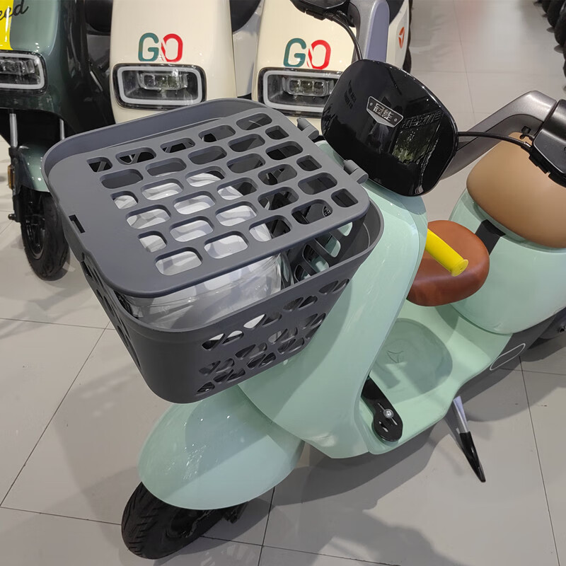 雅迪ds6配件 电动车原厂车筐 前置菜篮 储物筐 新国标车篓车篮冠能特