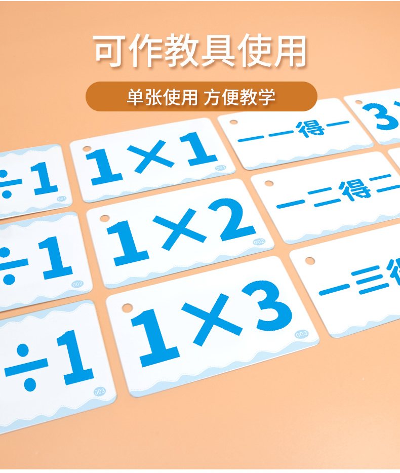 九九乘法表卡片乘法口訣表99九九乘除法口訣卡片小學數學口訣表二年級