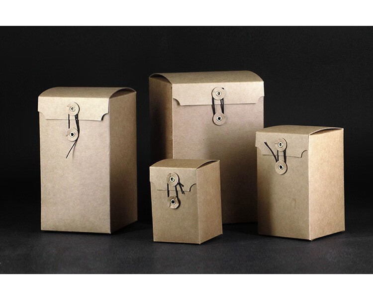 喵菲(miaofei) 牛皮纸牛卡信封盒纽扣盒通用茶叶包装盒折叠卡盒零食