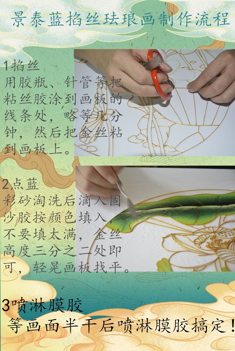 金丝沙画制作过程新手图片