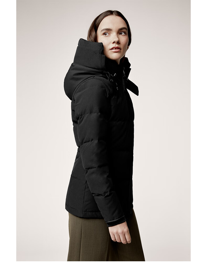 canadagoose加拿大鹅chelsea兜帽饰边款黑标派克大衣3804lbt455暮光粉