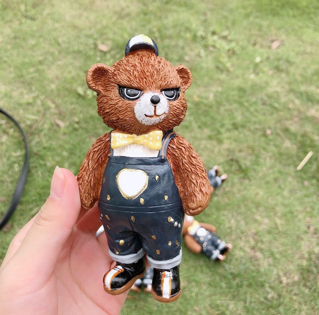 吃鸡游戏公仔浪漫波比熊手办玩偶情人节礼品女友礼物带玻璃罩礼盒装