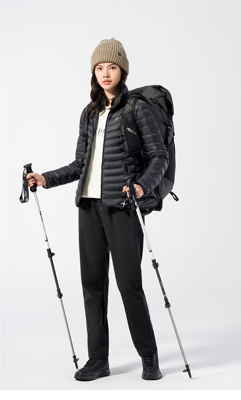 mobigarden牧高笛羽绒服女装秋冬新款户外防风保暖轻薄飞燕立领羽绒服