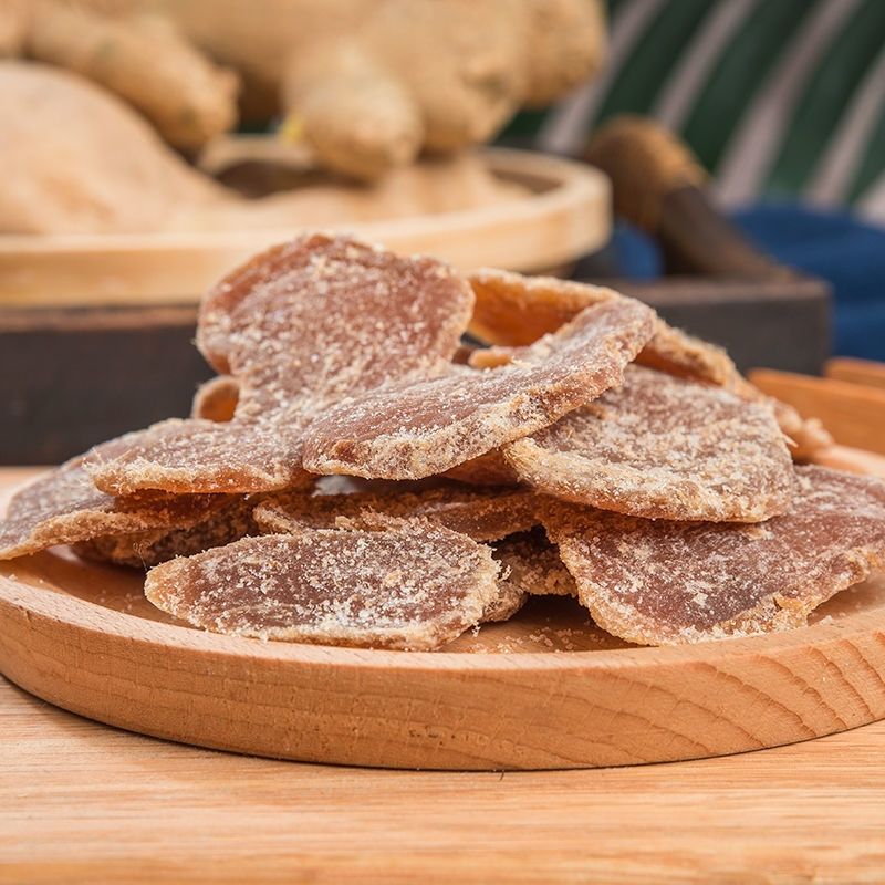 红糖姜片500g即食泡茶暖胃闽姜糖片黑糖姜片糖姜片特产零食红糖姜片