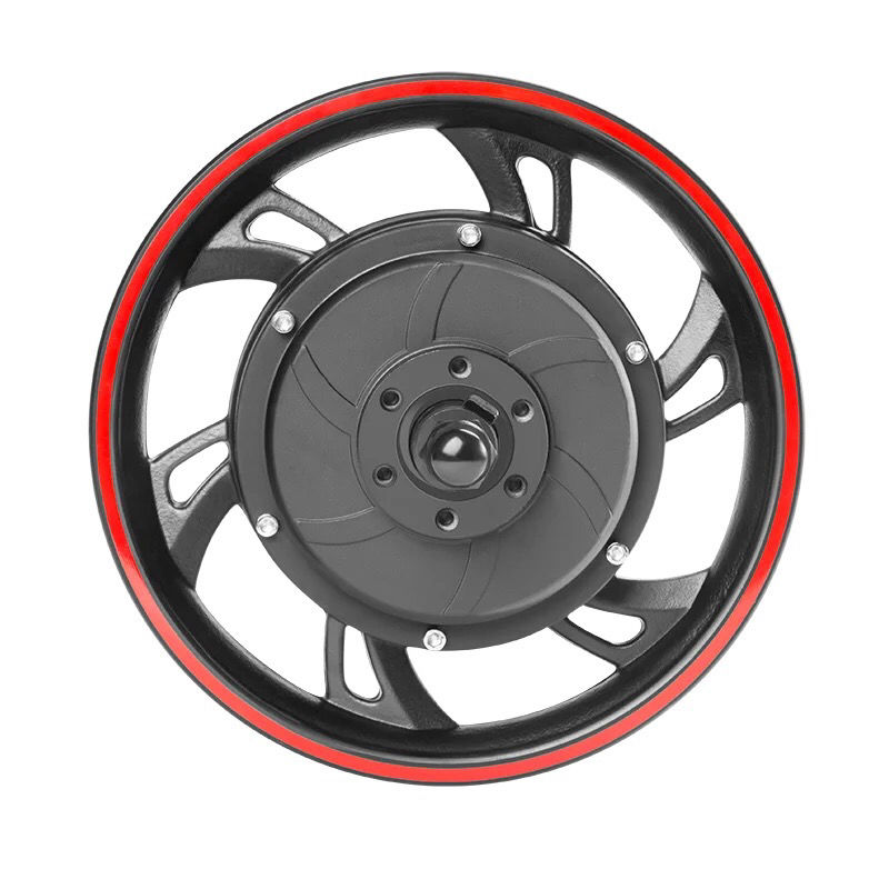 大鱼电动车后轮电机js240w一体不含轮胎大鱼d212寸电机