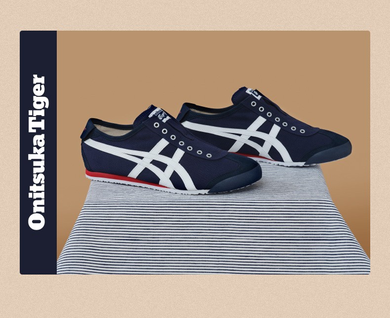 onitsukatiger鬼冢虎经典虎爪鞋一脚蹬帆布懒人鞋mexico66slipon小白