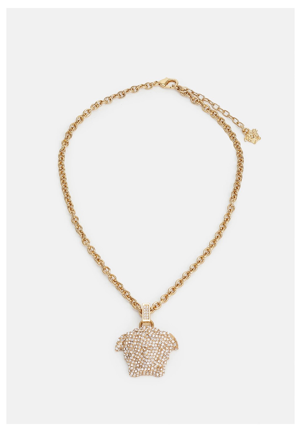 versace范思哲男女通用金属水钻美杜莎可调节情侣款项链dg1i1251a