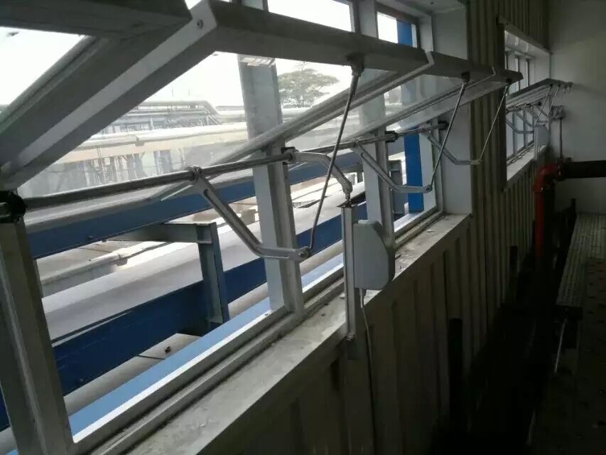 电动开窗器定制消防排烟窗上悬窗平开窗手动开启装置链条式开窗器 400