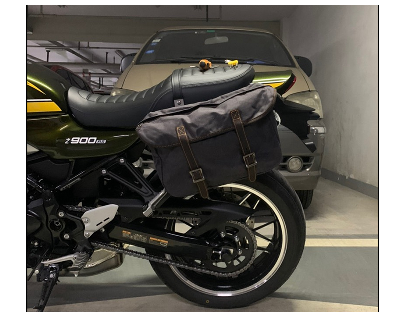 2021款川崎z900rs改装边包侧包真皮边包边箱摩托车改装一键快拆无损