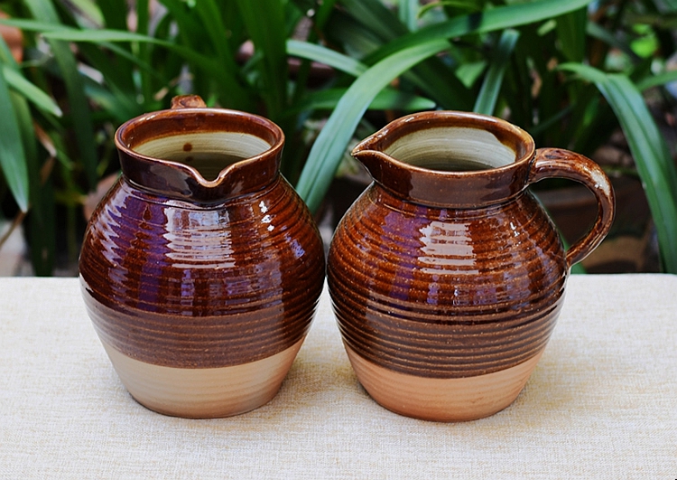 土陶罐煮茶云南土陶罐大理粗陶泡茶罐煮大号餐饮具饭店烧烤摊茶水罐