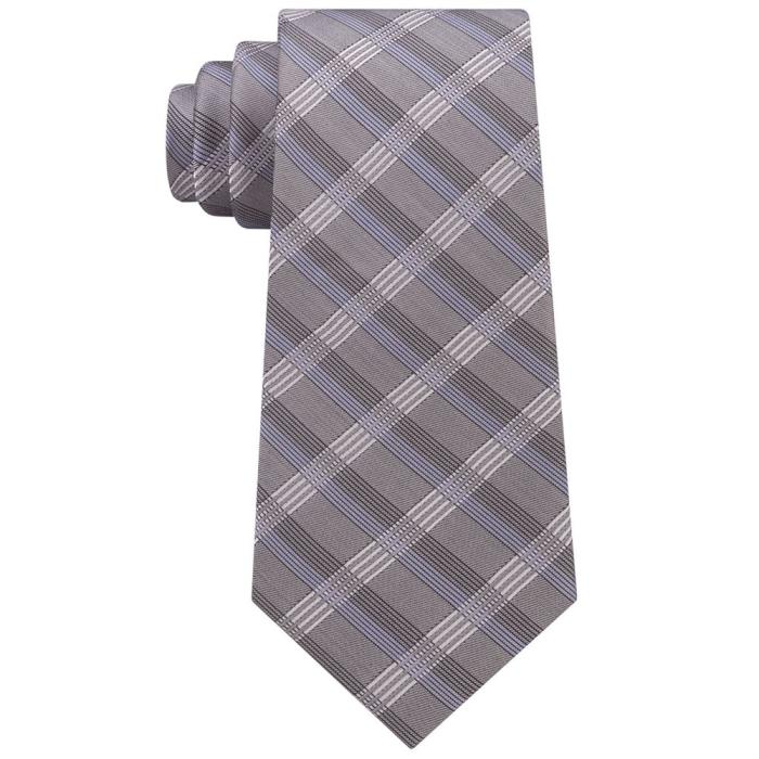 calvin klein凯尔文·克莱恩ck男士领带涤纶丝绸混纺creme格子通勤