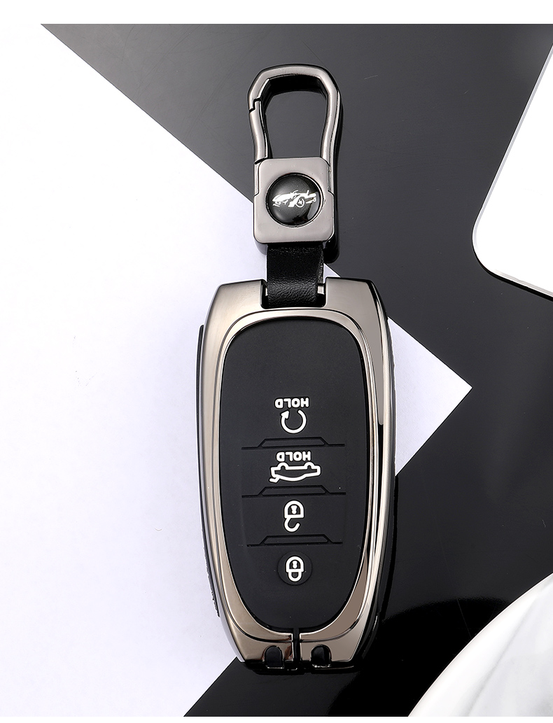 适用于红旗h9钥匙套专用h5ehs9汽车金属保护壳2022新男包女扣红旗c款