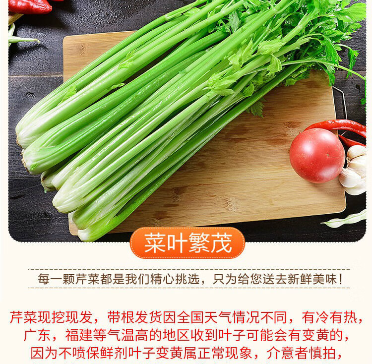 超低价新鲜芹菜当季蔬菜农家小西芹菜嫩空芯青菜香芹芹菜批发5斤装