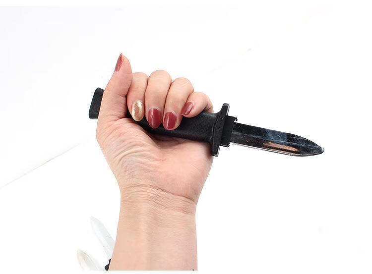 收缩刀整人伸缩刺刀假刀恶搞玩具成人表演道具恶作剧道具 伸缩塑料刀