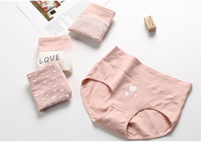 少女内裤初中生少女内裤棉13中大童高初中学育期高腰15岁女孩三角短裤