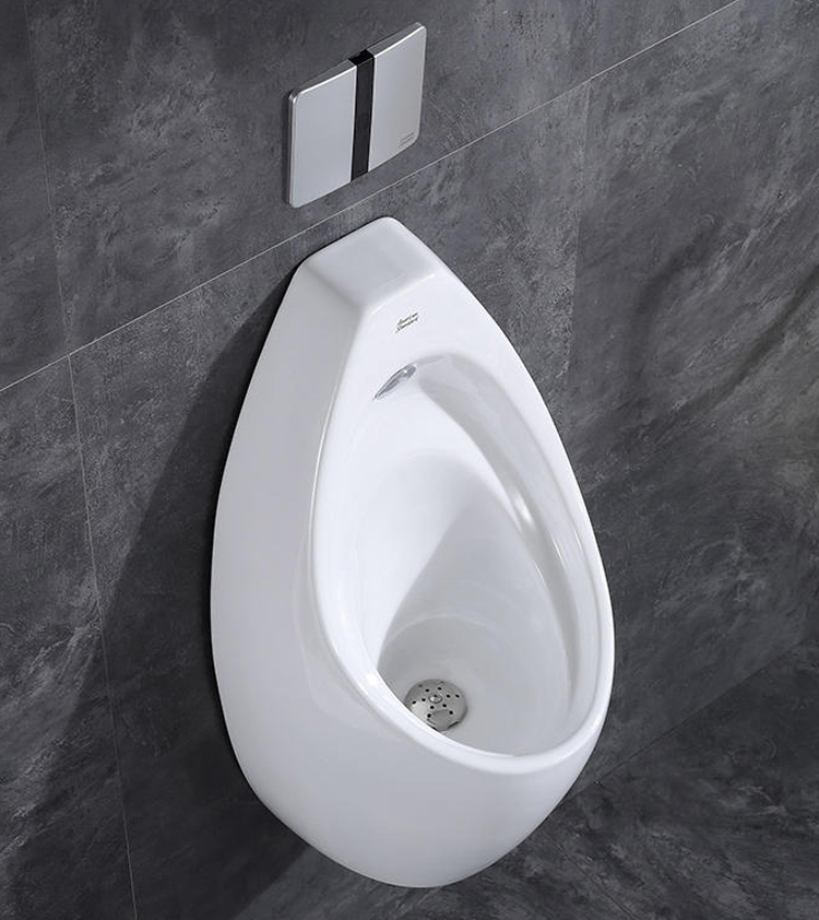 美标小便斗6737/6727康德挂墙感应手按小便器小便池尿兜上/后进水