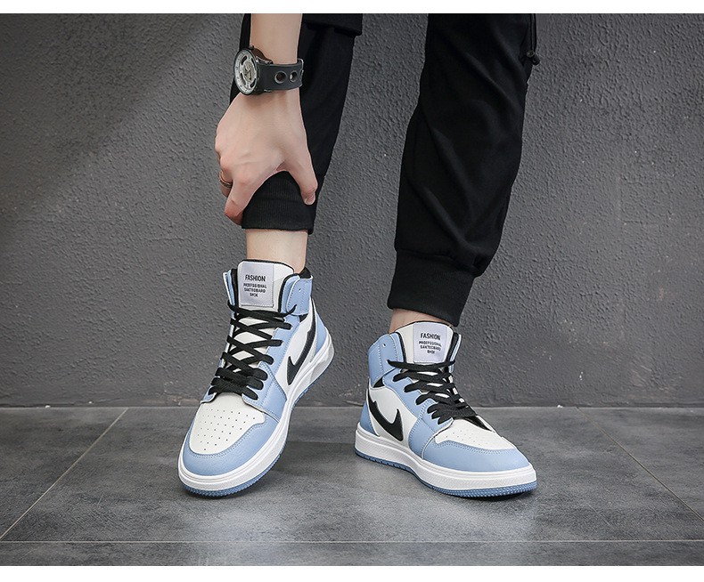 男鞋aj板鞋高帮鞋男学生篮球鞋空军一号男女情侣款小白鞋大码板鞋莆田