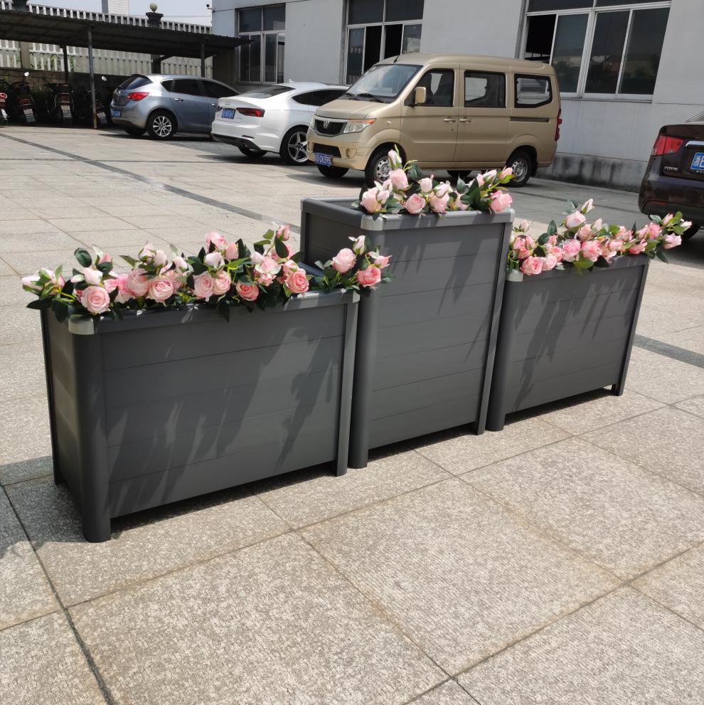 铝合金花箱户外市政道路隔离景观花坛花槽庭院花盆花池阳台种植箱