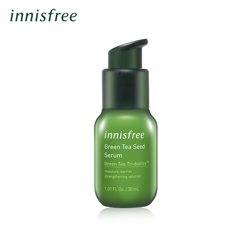 悦诗风吟 innisfree 小绿瓶面部精华液 绿茶籽精萃水分肌底菁露补水