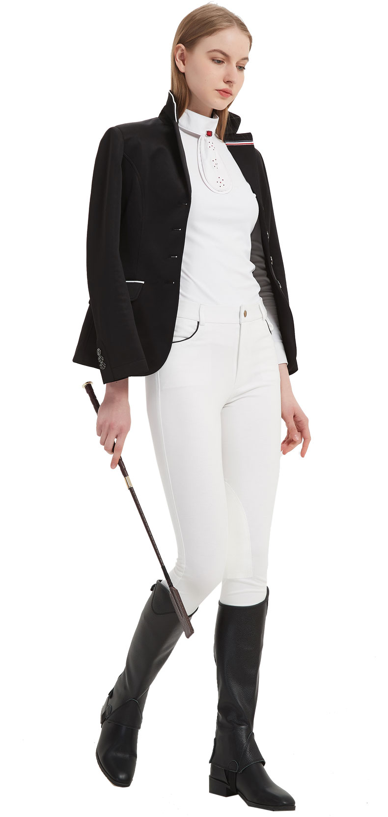 马术西装训练服马术装备女马术服装竞赛骑士服骑马比赛外套 儿童款160