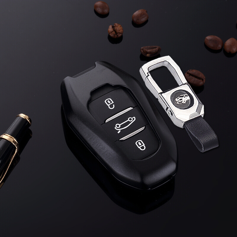 标志408钥匙套 19款东风标致508l智能4008女5008汽车钥匙包壳扣男