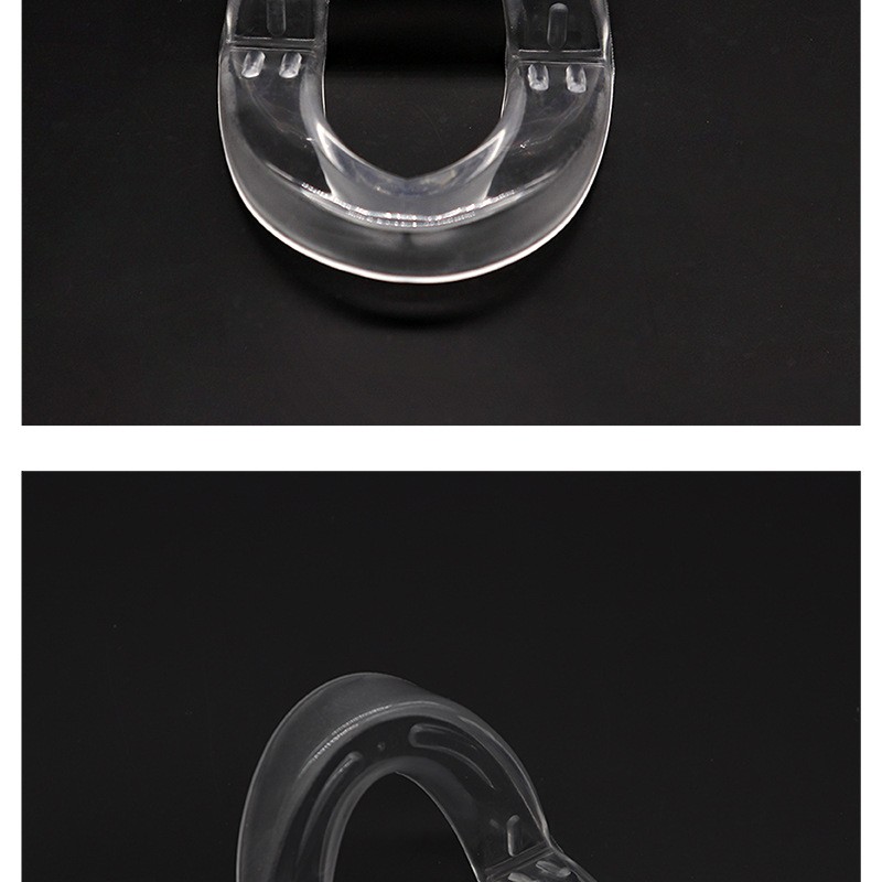 防咬舌牙套上下双层睡觉防磨嘴牙套防咬舌头透明成人夜间防磨牙套透明